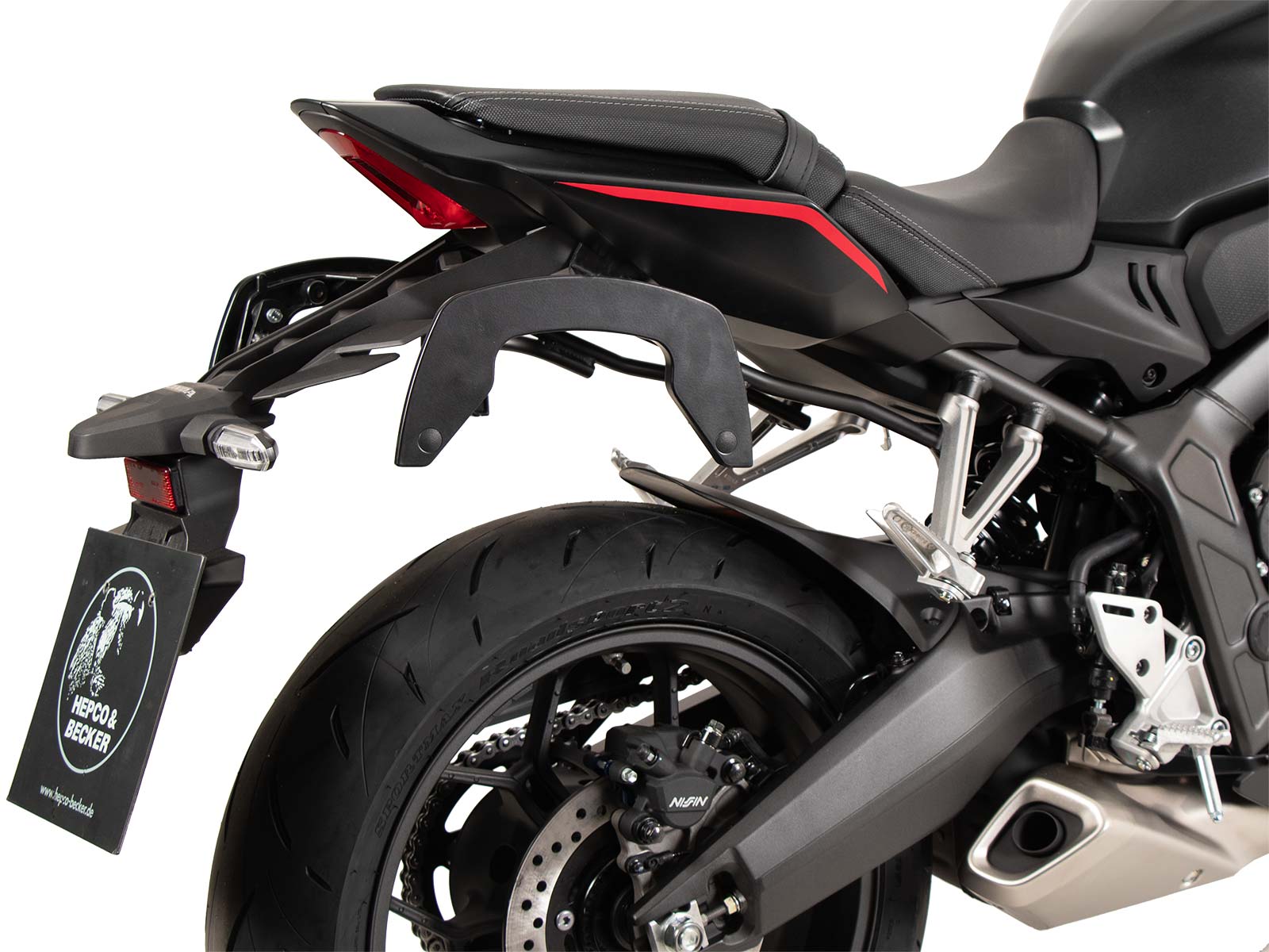 Soporte lateral C-Bow negro para Honda CBR 650 R / E-Clutch (24-) Hepco & Becker