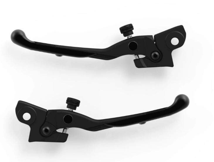 Juego de palancas deportivas RIZOMA para Vespa GTS/GTS Super 125-300cc (`23-), negro