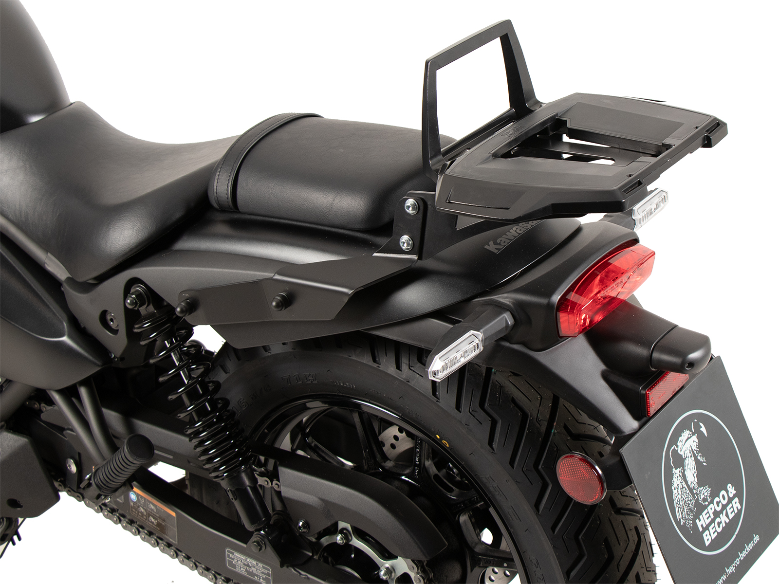 Portamaletas superior de aluminio para Kawasaki Eliminator 500 (24-) Hepco & Becker