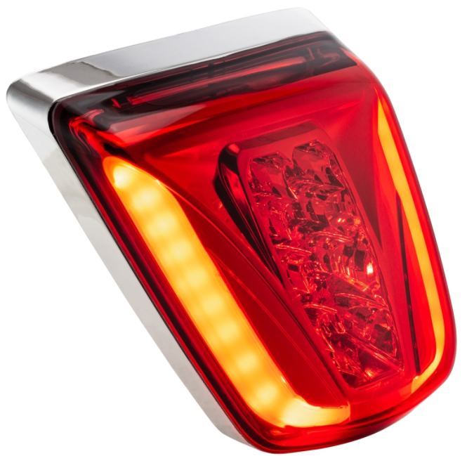 Piloto trasero LED rojo para Vespa Primavera/Sprint 50-150ccm, llanta - cromo