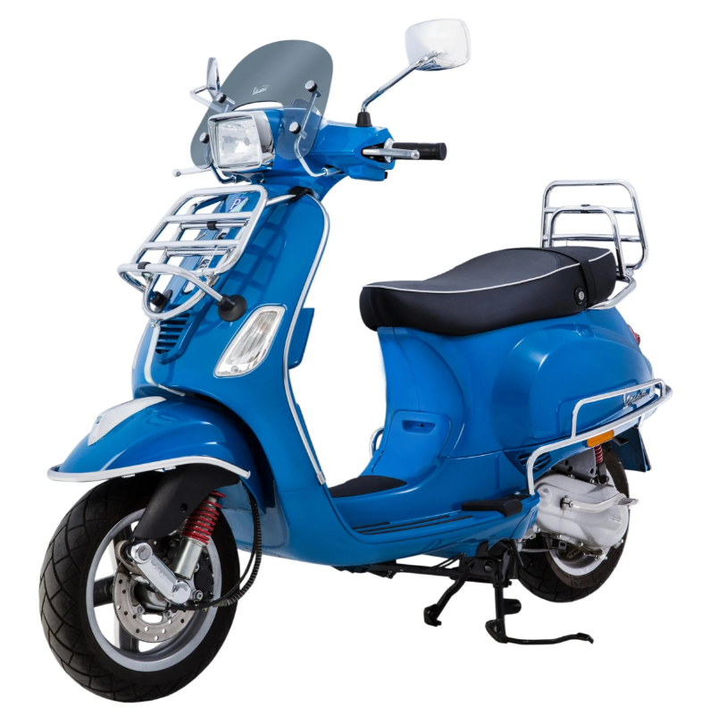 Cubrebarras lateral para Vespa LX/LXV/S 50-150cc, cromo
