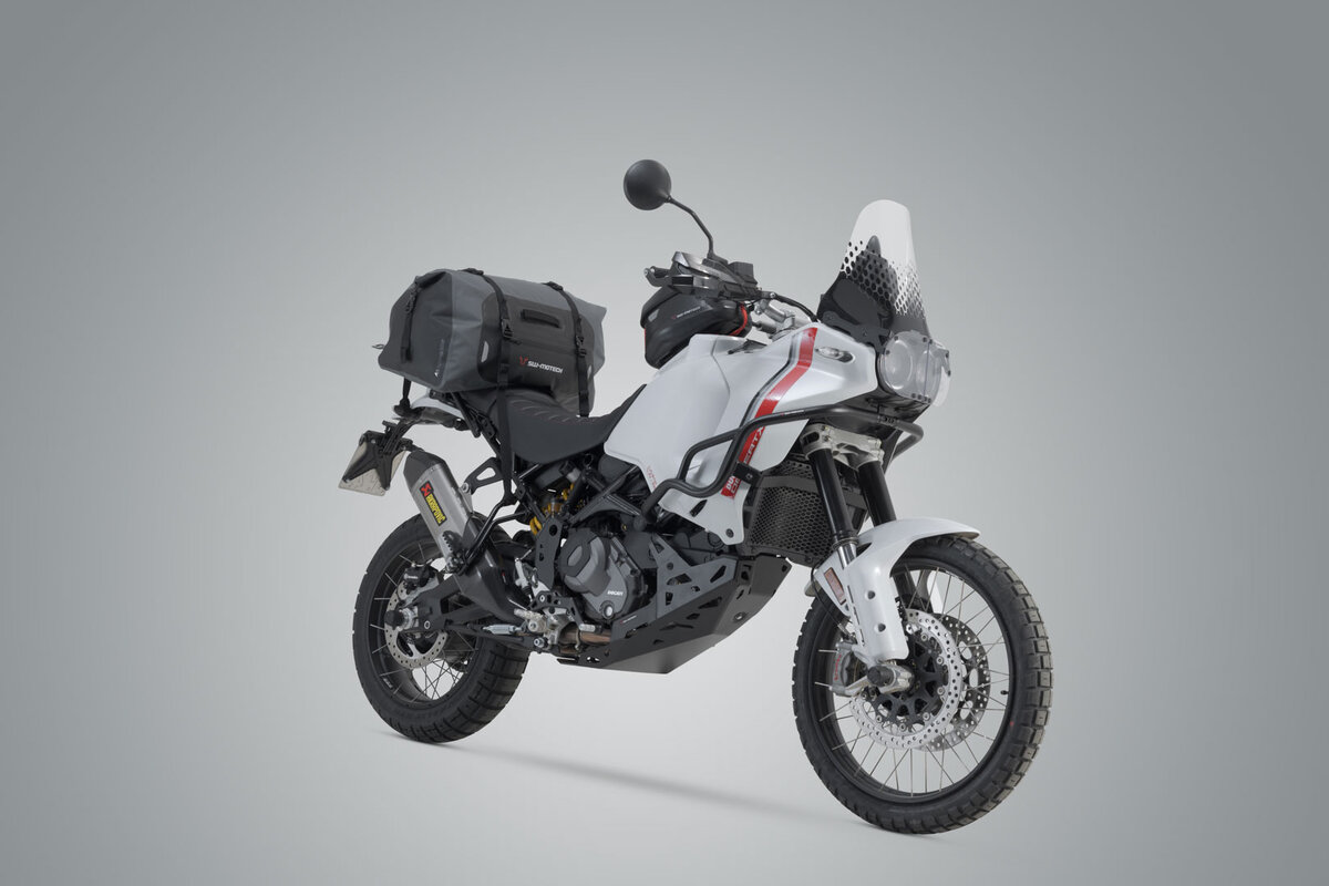 SW-Motech Bolsa trasera Drybag 350 para Ducati Multistrada 1200 /S /Enduro, negro / gris - SW Motech