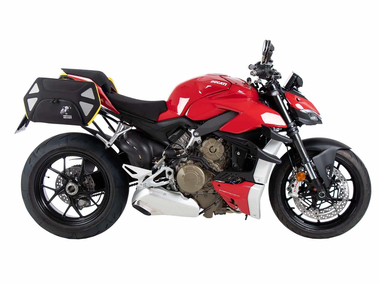 Soporte lateral C-Bow negro para Ducati Panigale V4 /S /R (18-24) Hepco & Becker