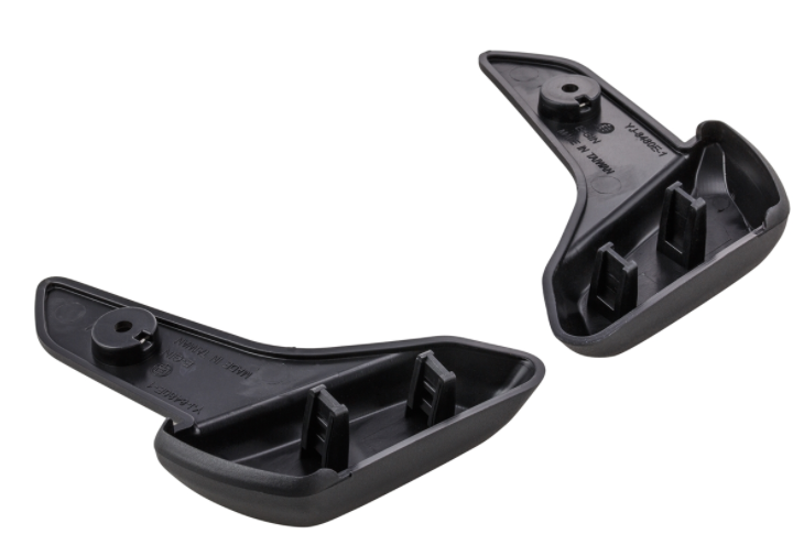 Estribos negros izquierdo/derecho para Vespa Primavera/​Sprint 50-150ccm, plástico