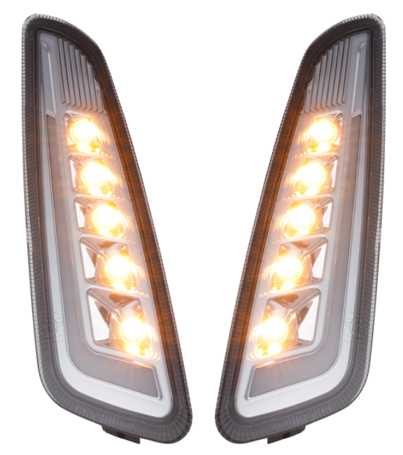 Kit de indicadores delanteros y traseros para Vespa Primavera/Sprint 125-150cc 2T/4T AC, tintados