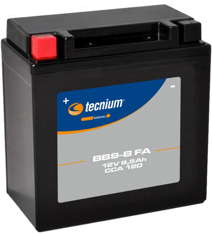 Batería Tecnium sin mantenimiento activada de fábrica - BB9-B