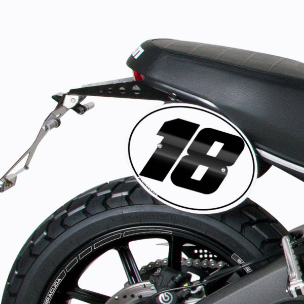 Placa de matrícula para Ducati Scrambler (14-21) - Barracuda