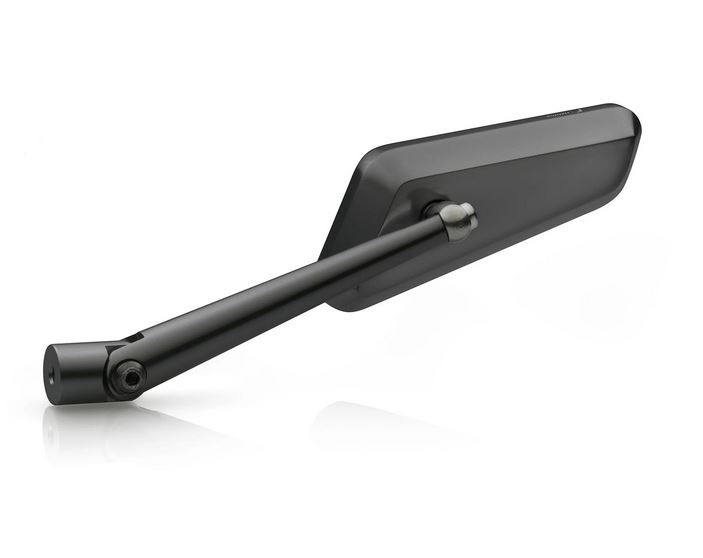 Espejo RIZOMA Circuit 744 derecho para Vespa, anodizado negro