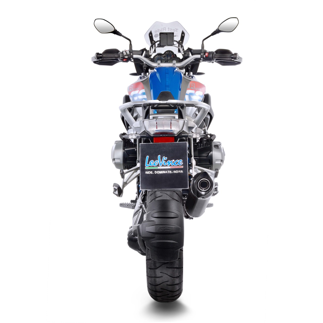 Sistema de escape LeoVince SBK Nero para BMW R 1200 GS /Adventure, negro, slip on, Euro4, certificado E