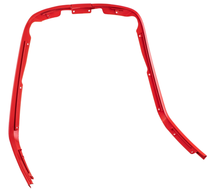 Protector de piernas de tubo mono ranura rojo para Vespa Primavera/Sprint 50-150ccm