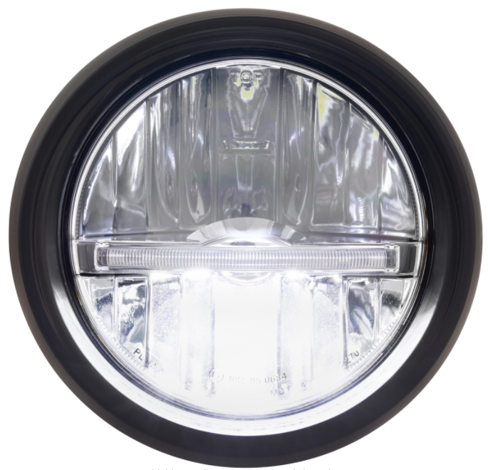 Faro LED para Vespa Primavera 50-150cc 2T/4T (-'18), negro mate