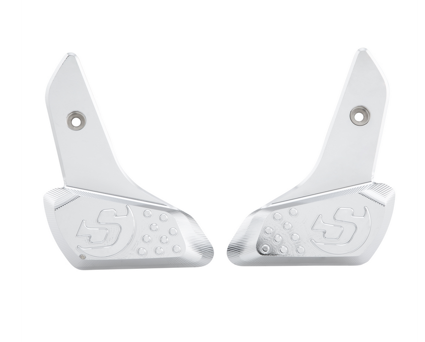Estriberas derecha e izquierda para Vespa Primavera /Sprint 50-150ccm 2T/4T AC, cromadas