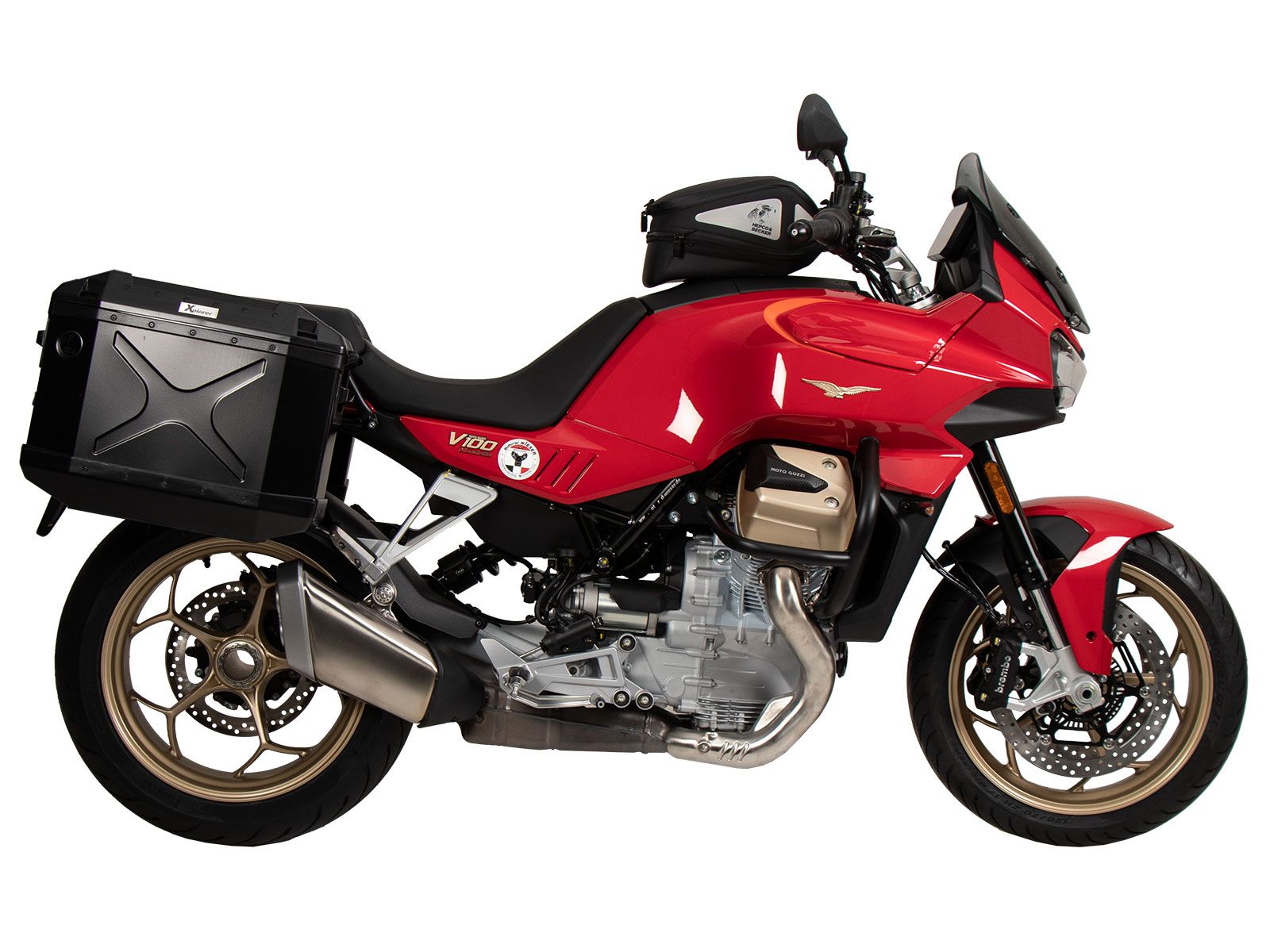 Anillo básico del depósito incl. unidad de cierre de la bolsa del depósito para Moto Guzzi V100 Mandello /S (22-)