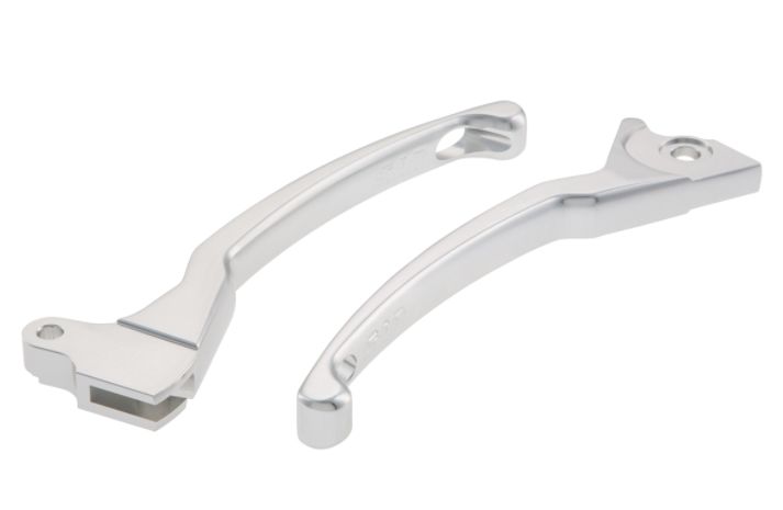 Juego de palanca de freno deportiva izquierda/derecha para Vespa LX/LXV/S/Primavera/Sprint 50-150ccm, plata