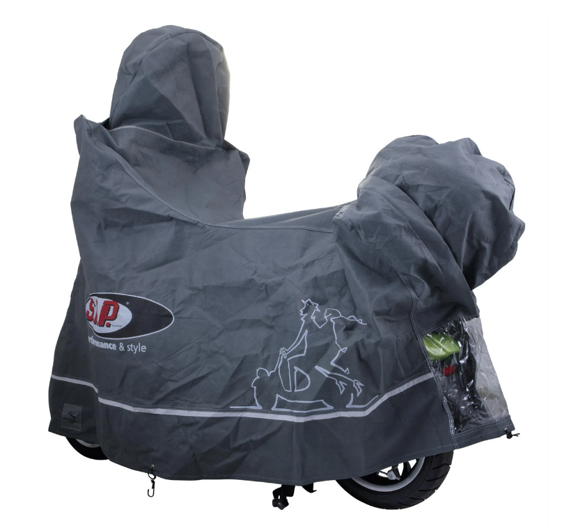 Garaje plegable Indoor PREMIUM 2.0 para Vespa GTS/GTV/GT, talla XL, gris