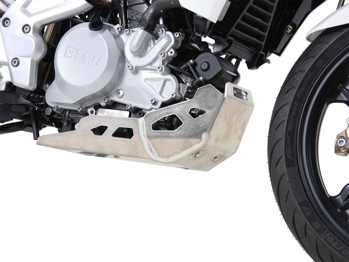 Placa de protección del motor plateada para BMW G 310 R (16-) Hepco & Becker