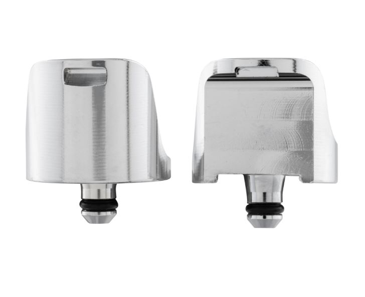 Tapa del orificio del espejo izquierda y derecha para Vespa Primavera/Sprint/Elettrica 50-150cc, cromada