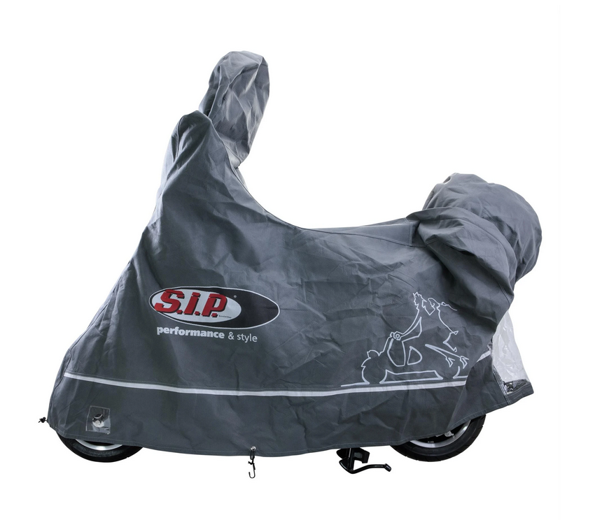 Garaje plegable Indoor PREMIUM 2.0 para Vespa ET2/ET4/LX/LXV/S/Primavera/Sprint, talla L, gris