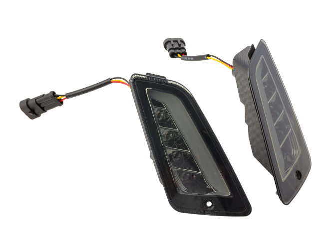 Kit de indicadores delanteros y traseros para Vespa GTS/GTS Super/GTV 125-300cc ('14-), tintados