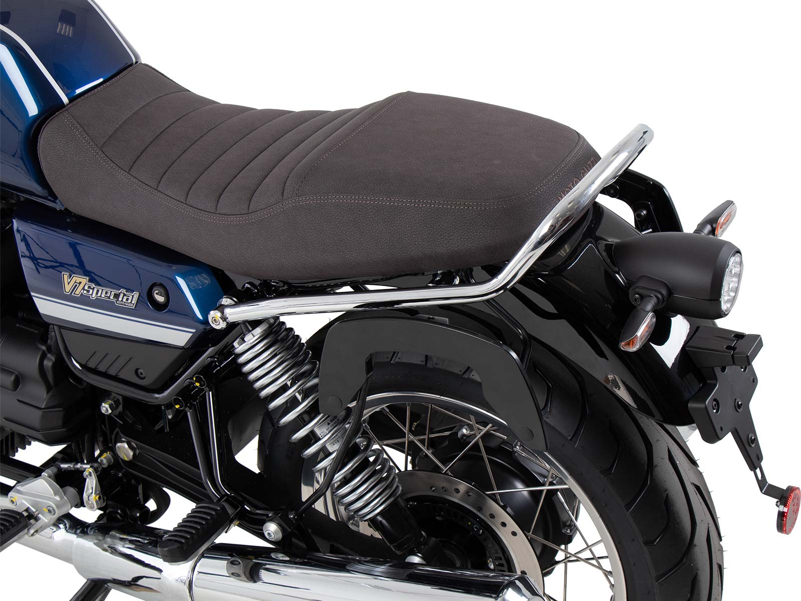 Soporte lateral C-Bow negro para Moto Guzzi V7 850 Stone Corsa (2024) Hepco & Becker