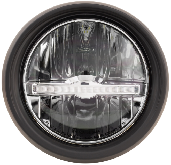 Faro LED para Vespa Primavera 50-150cc 2T/4T (-'18), negro mate