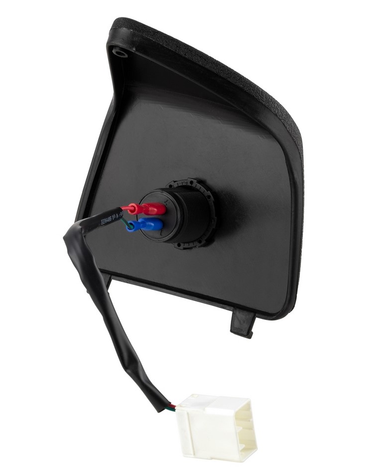 Tapa del maletero izquierda con conexión USB para Vespa GTS/GTS Super/GTV/GT, negro
