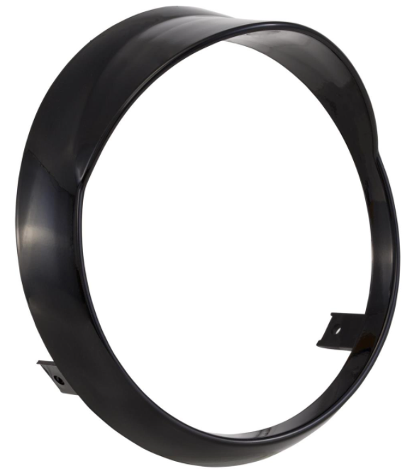 Anillo de lámpara para Vespa Primavera 50-150cc 2T/4T, negro brillante