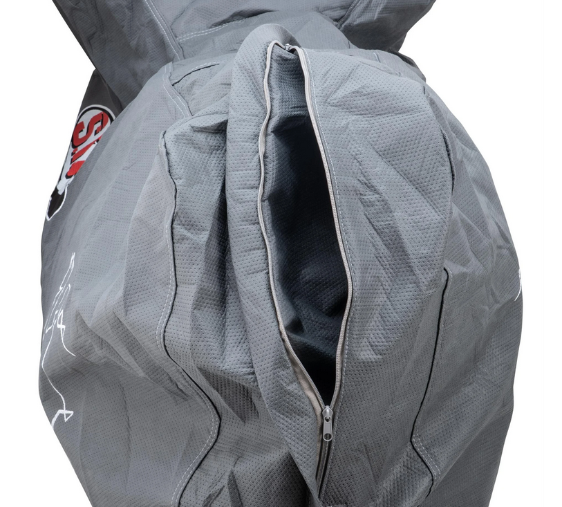Garaje plegable Indoor PREMIUM 2.0 para Vespa ET2/ET4/LX/LXV/S/Primavera/Sprint, talla L, gris