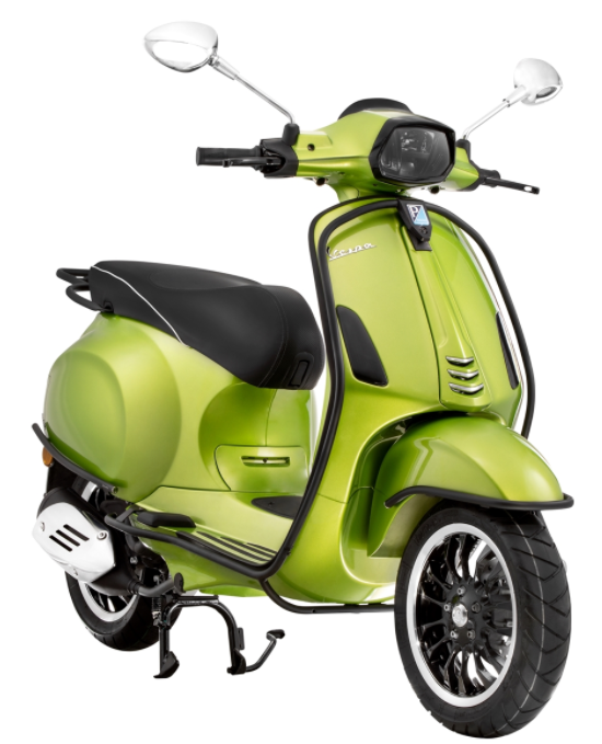 Anillo de luz para Vespa Sprint 50-150cc ('18-), negro brillante
