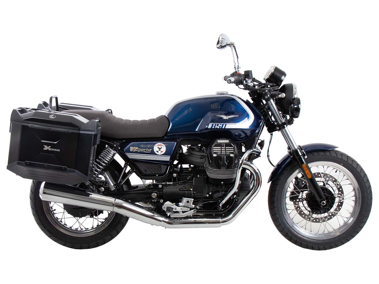 Portaequipajes negro para Moto Guzzi V7 Special/Stone/Centenario (21-24) Hepco & Becker