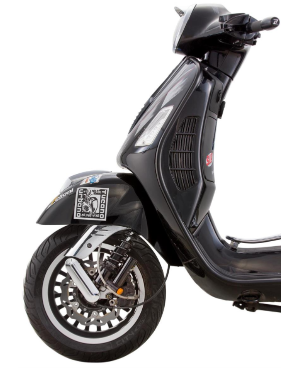 Amortiguador "Black Edition", delantero para Vespa Primavera/Sprint 50 -150cc 2T/4T AC, negro