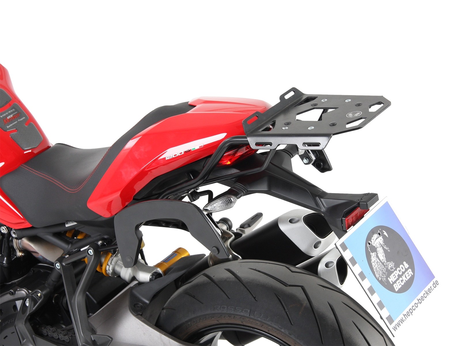 Soporte lateral C-Bow negro para Ducati Monster 1200 S (2017-)