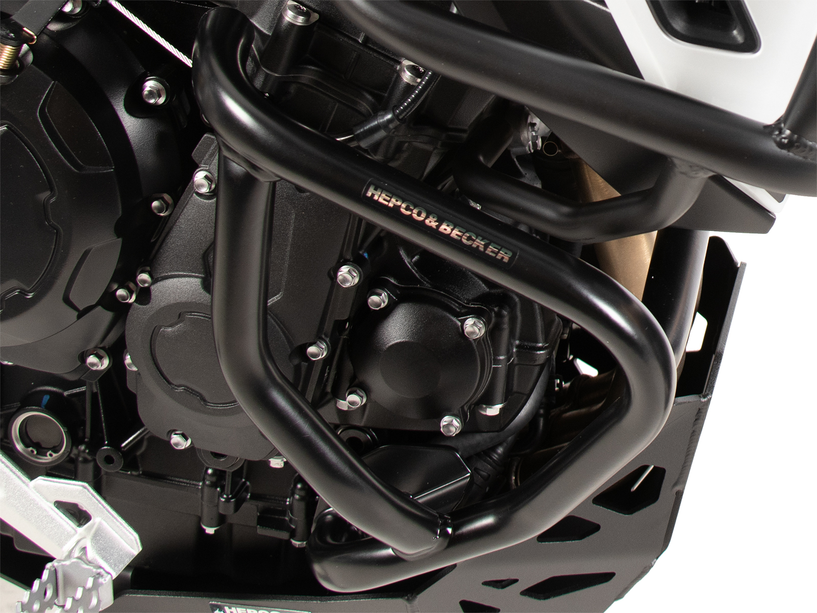 Protector de motor negro para Triumph Tiger 900 GT / Pro (24-) Hepco & Becker