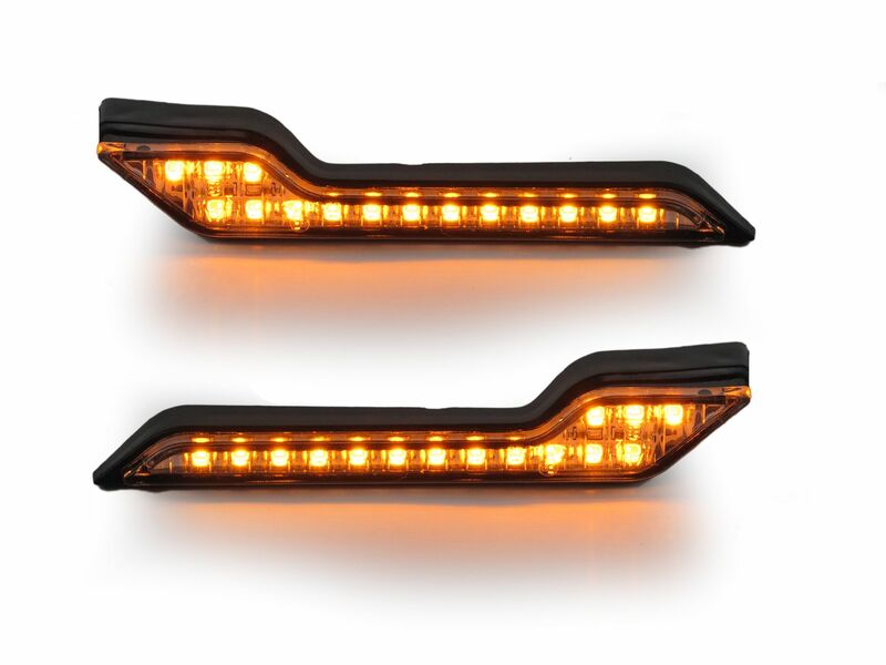 Juego de 2 indicadores luminosos LED amarillos Barkbuster