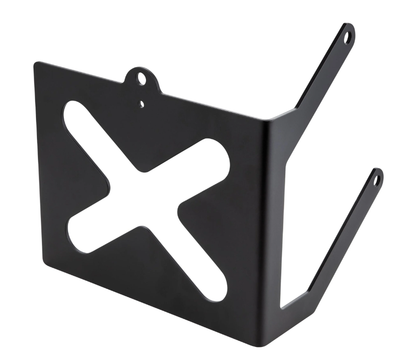 Soporte de matrícula lateral para Vespa GTS/GTS Super/GTV/GT, negro mate