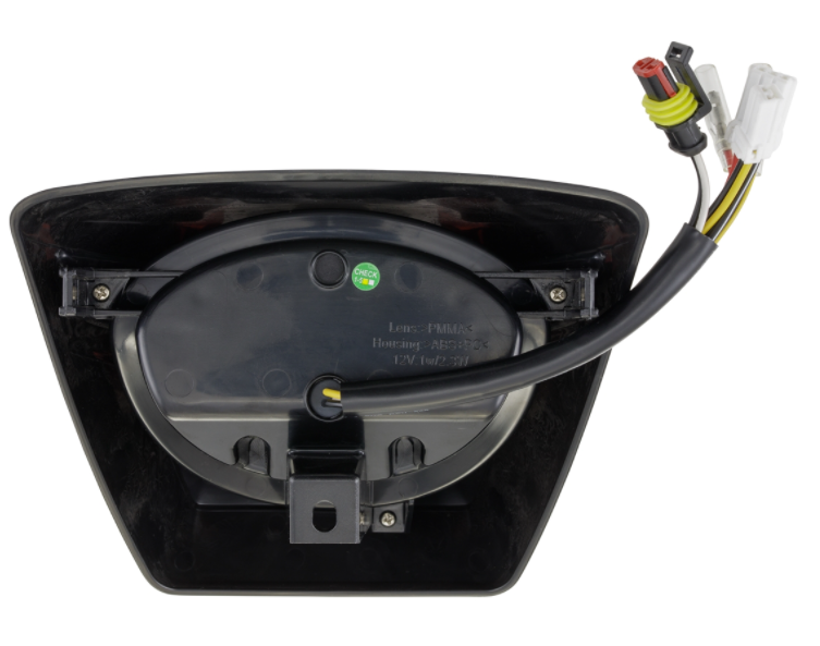 Luz trasera LED roja para Vespa Primavera/Sprint 50-150ccm, borde - negro mate