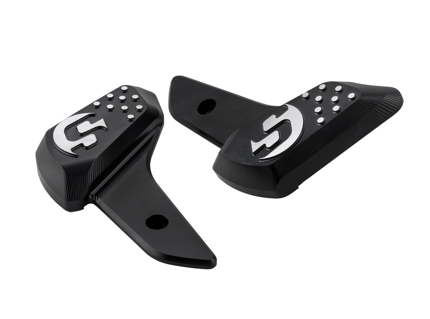 Estriberas derecha e izquierda para Vespa Primavera /Sprint 50-150cc 2T/4T AC, negro
