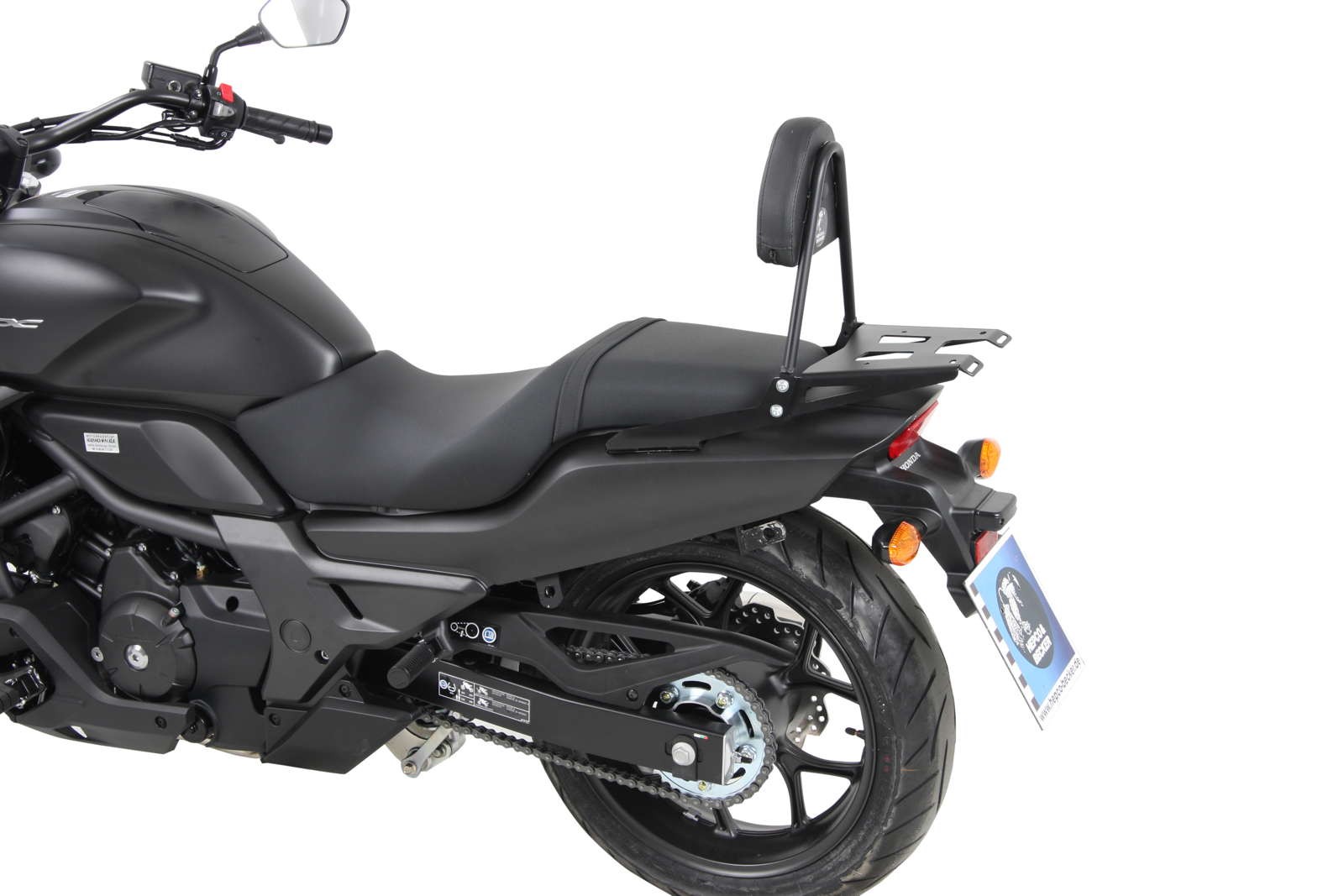 Sissybar con portaequipajes negro para Honda CTX 700 /N /DCT (14-17) Hepco & Becker