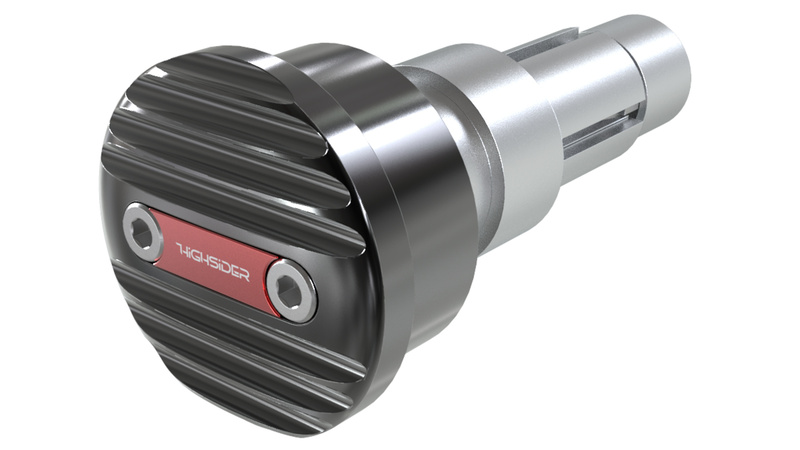Contrapesos de manillar HIGHSIDER pro Wave rojo (par)