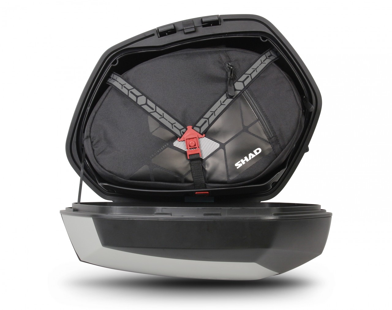 Juego de maletas laterales Shad SH35, aluminio / negro, 35 l