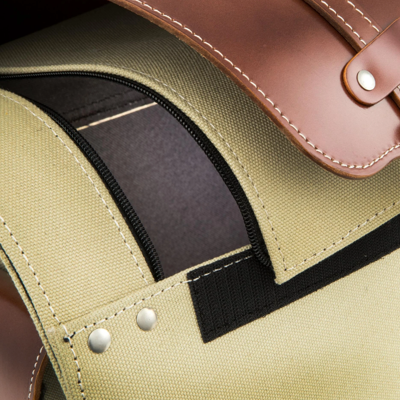 Funda de cuero "Classic" para Vespa, cuero/lona