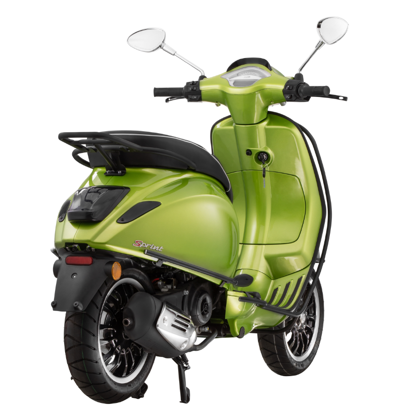 Cubrebarras lateral para Vespa Primavera/Sprint/Elettrica 50-150ccm, negro mate