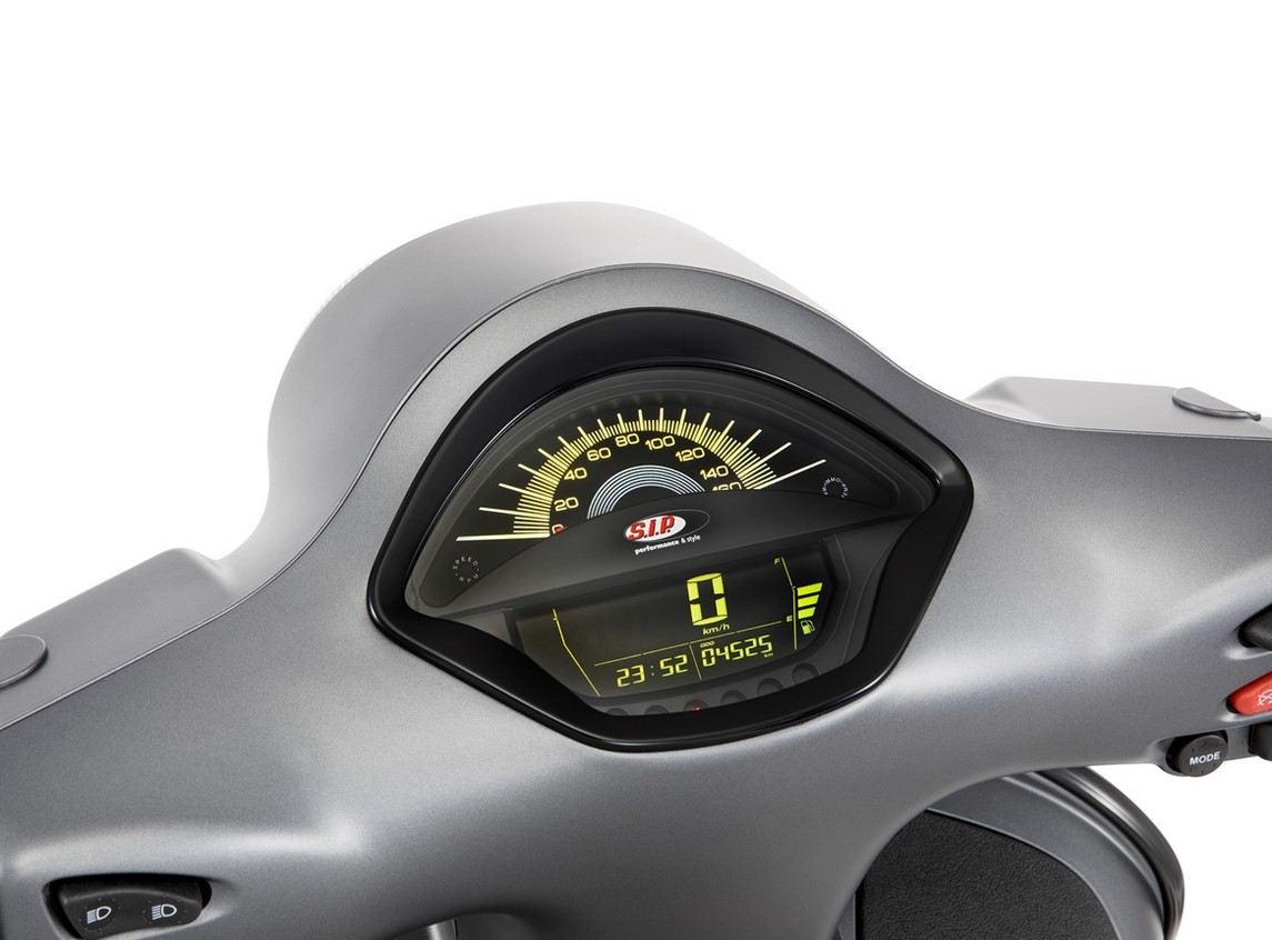 Cuentavueltas/cuentakilómetros para Vespa GTS/GTS Super 300cc FL ('14-), negro