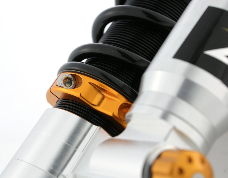 Amortiguador trasero ZELIONI para Vespa LX/LXV/S 125/150cc, plata/naranja/negro
