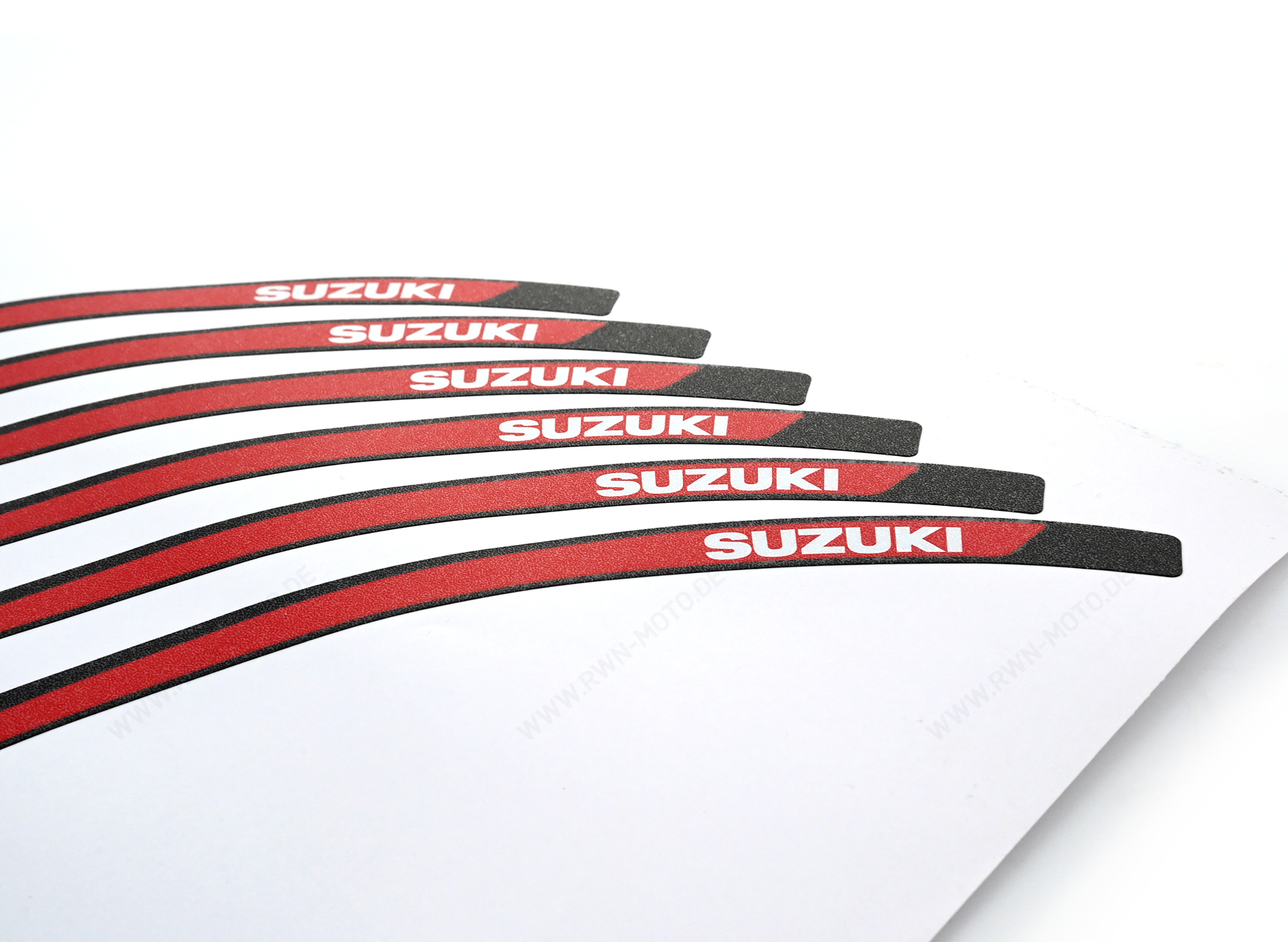 Decoración del borde de la llanta rojo/negro para Suzuki GSX-8R / GSX-8T (25-) / GSX-S 1000 GX (24-) Original