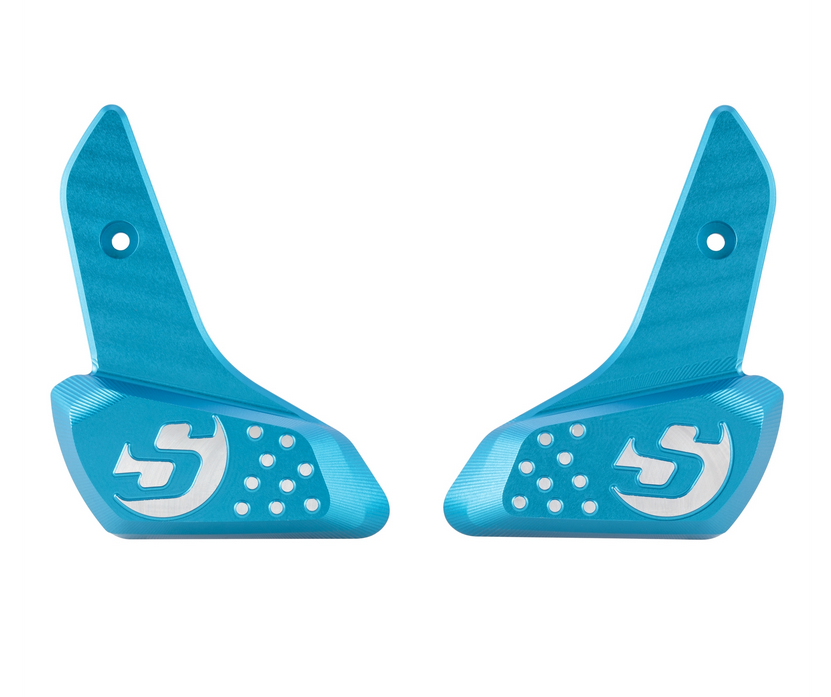 Estriberas derecha e izquierda para Vespa Primavera /Sprint 50-150ccm 2T/4T AC, azul mate