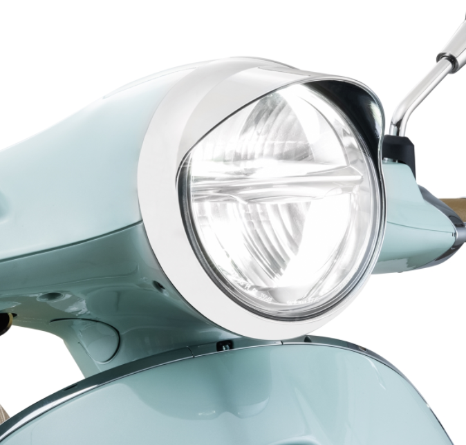 Anillo de lámpara para Vespa Primavera 50-125ccm 2T/4T, cromado