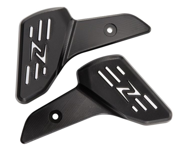 Estribos derecho e izquierdo para Vespa Primavera/​Sprint 50-150ccm 2T/​4T AC, negro