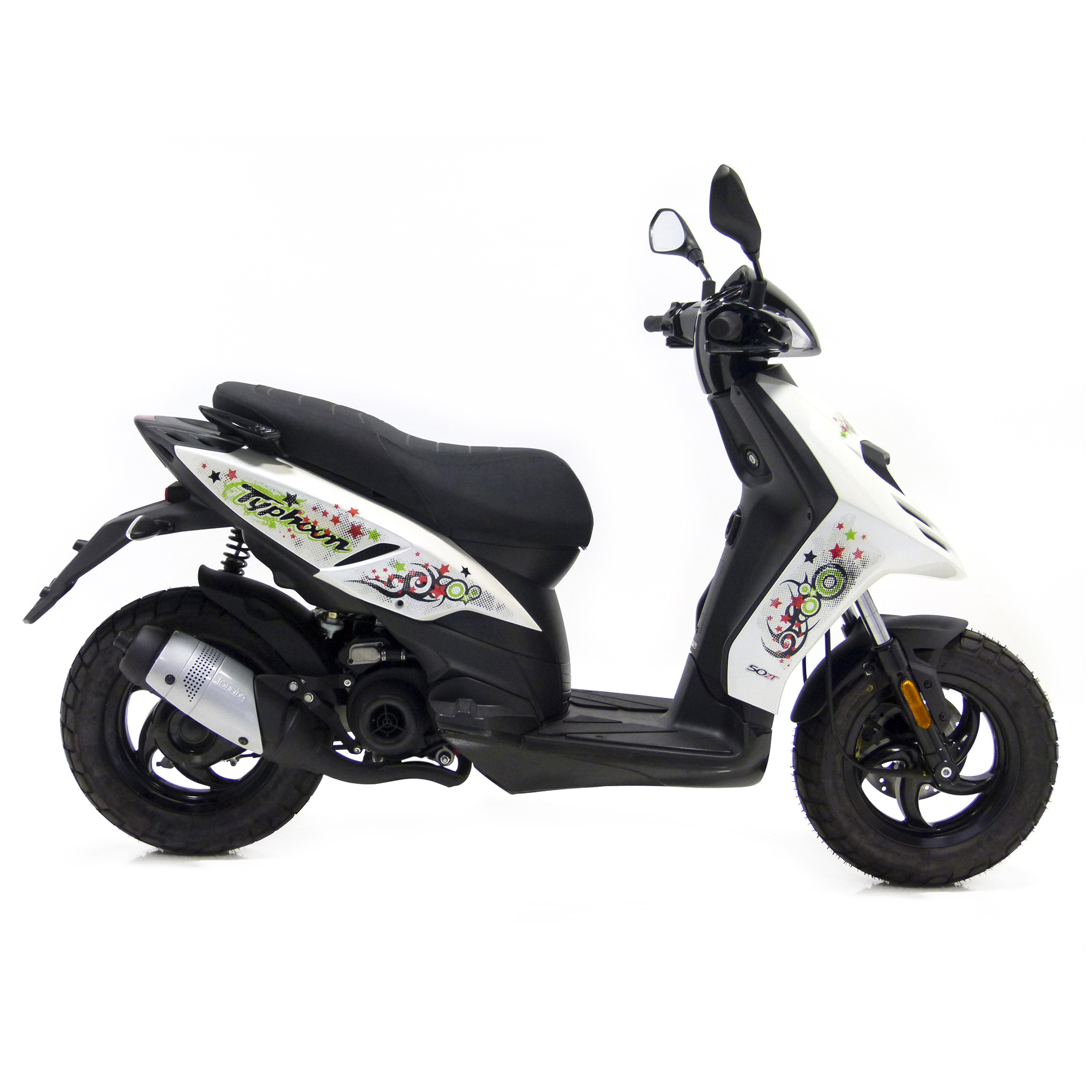 Sistema de escape LeoVince Touring, acero, sistema completo para NRG / Typhoon / ZIP