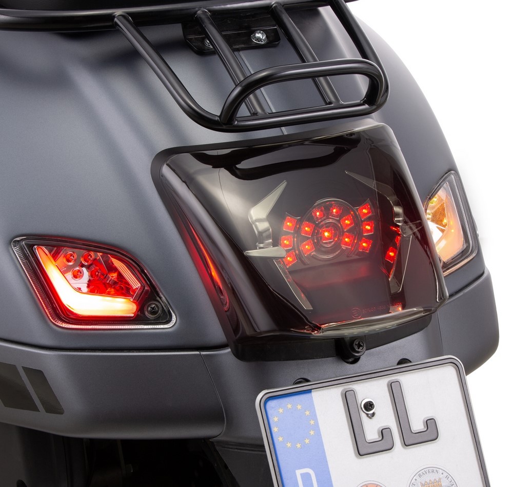 Kit de indicador trasero izquierdo/derecho para Vespa GTS/GTS Super/GTV/GT 60/GT/GT L ('03-'13), transparente